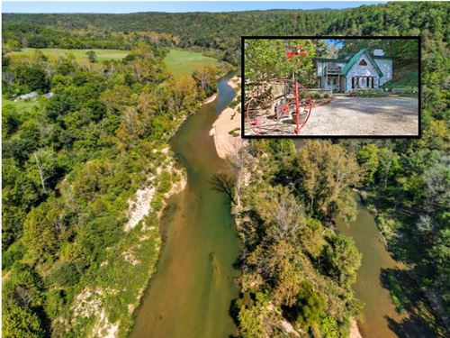 Ranch, Creek, Spring, Barn, Cottage : Drury : Ozark County : Missouri