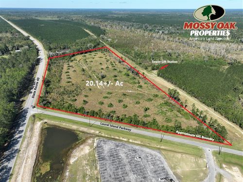 20.14 Ac GA Hwy 40 & Laurel Island : Kingsland : Camden County : Georgia