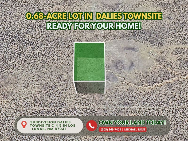 Affordable 0.68 Acre Combined Lots : Los Lunas : Valencia County : New Mexico