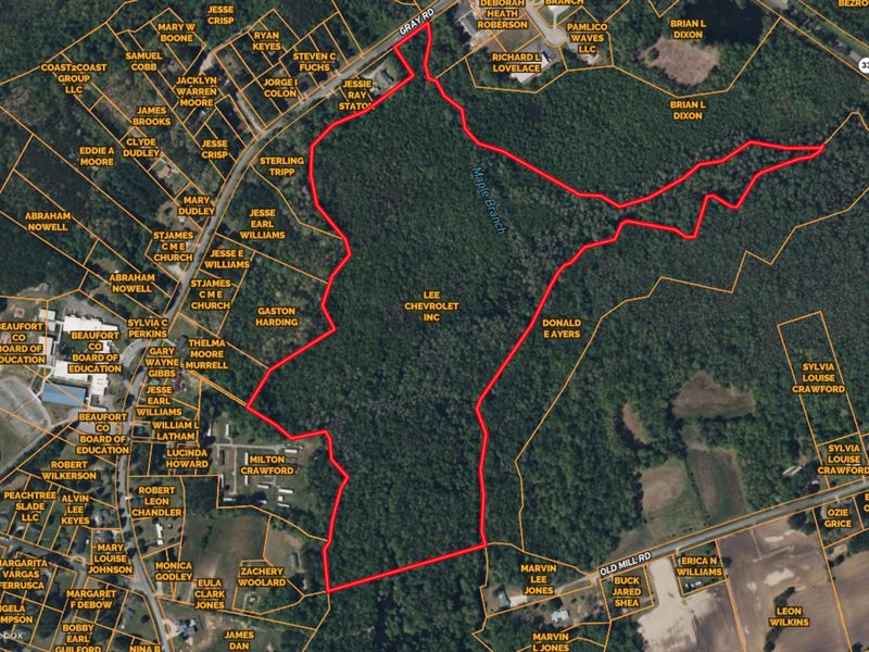 53-Ac Duck Hunting Land : Chocowinity : Beaufort County : North Carolina