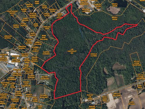 53-Ac Duck Hunting Land : Chocowinity : Beaufort County : North Carolina