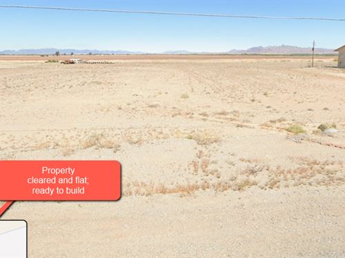 Cleared 3.5 Acre Lot in Cibola Step : Cibola : La Paz County : Arizona