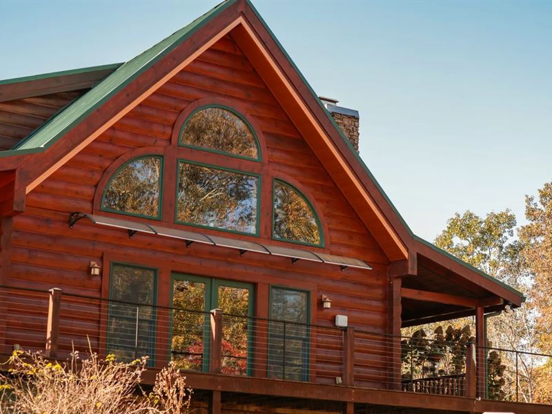 31 Acres with a Log Home in Meigs : Birchwood : Meigs County : Tennessee