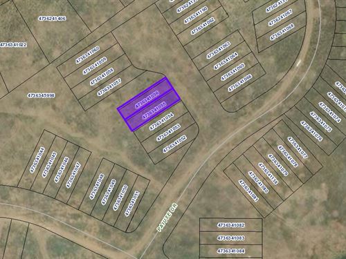 Twin Lots with Scenic Mountain View : Colorado City : Pueblo County : Colorado
