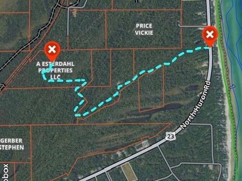 70 Acres, Vacant, W Ausable Point : Oscoda : Iosco County : Michigan