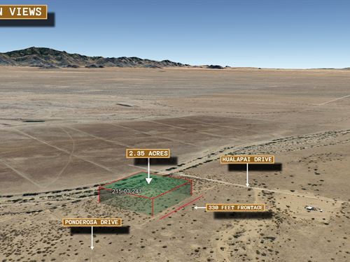 2.35 Acre in Golden Valley, $275/M : Golden Valley : Mohave County : Arizona