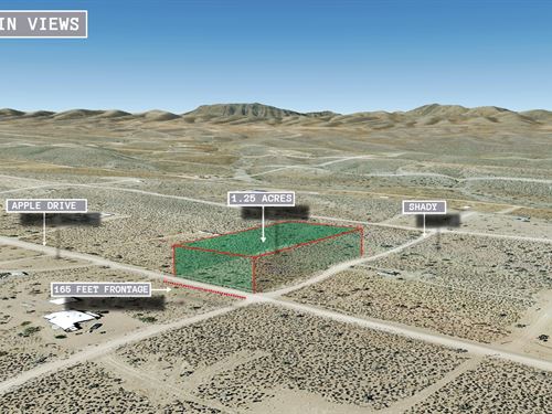 1.25 Acre Mountain Views : Meadview : Mohave County : Arizona