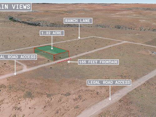 1.32 Acre in Snowflake, $150/Mo : Snowflake : Navajo County : Arizona
