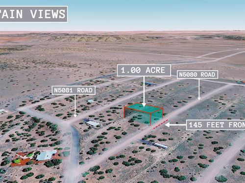 .34 Acre Mountain Views, $200/Mo : Concho : Apache County : Arizona