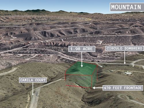 1.98 Acre in Rio Rico, $175/Mo : Rio Rico : Santa Cruz County : Arizona