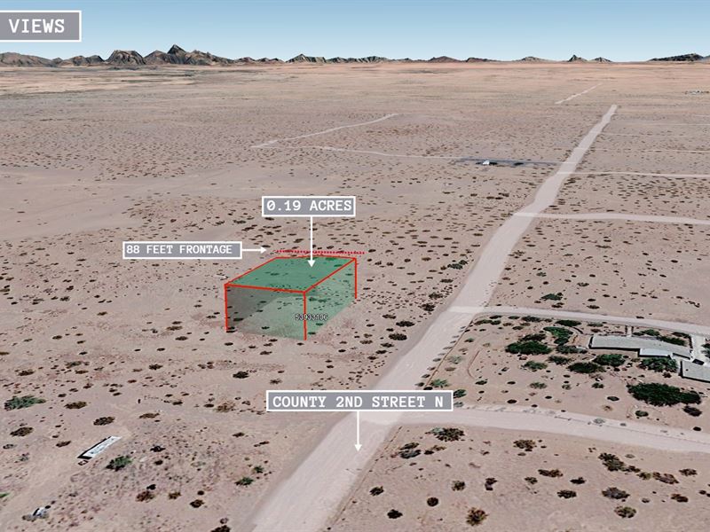 .19 Acre RV Friendly, $150/Mo : Dateland : Yuma County : Arizona