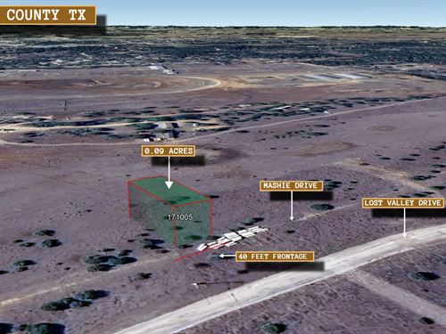 .09 Acre in Bandera, $175/Mo : Bandera : Texas