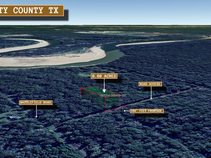 .6 Acre in Cleveland, $500/Mo : Cleveland : Liberty County : Texas