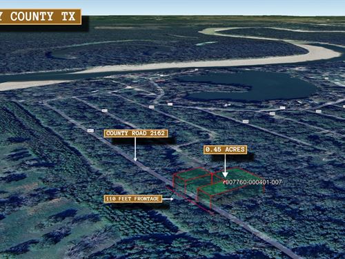 .45 Acre in Cleveland, $275/Mo : Cleveland : Liberty County : Texas