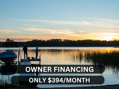 Double Lot at a Cul-De-Sac in MN : Garrison : Mille Lacs County : Minnesota