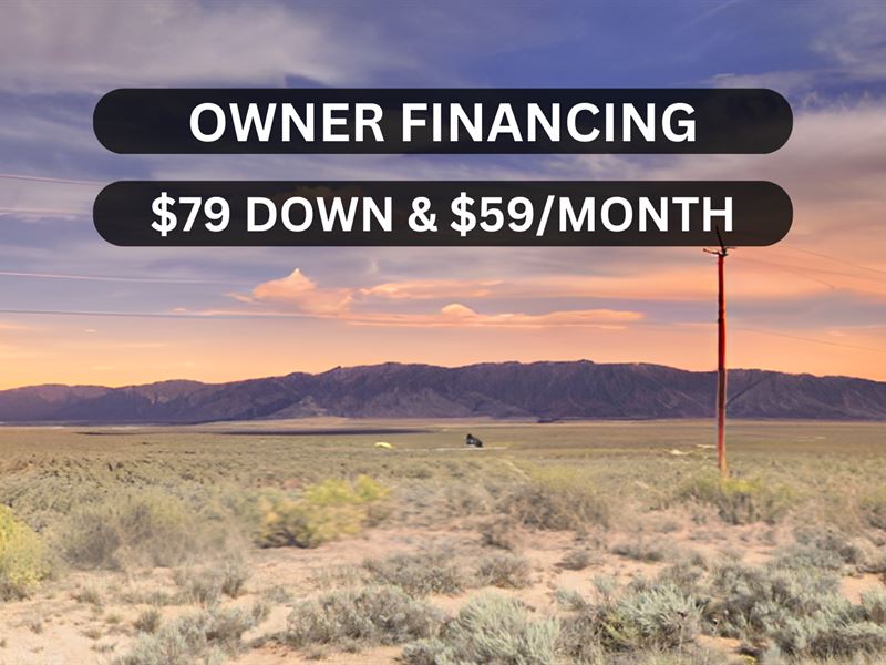 Near Albuquerque, Only $59/Mo : Los Lunas : Valencia County : New Mexico