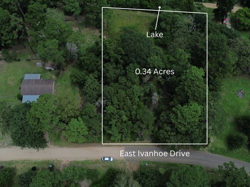Build-Friendly Lot in Lake Ivanhoe : Ivanhoe : Tyler County : Texas