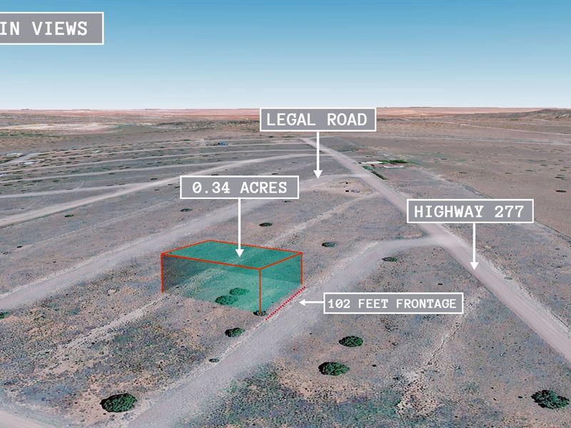 .34 Acre Owner Financing : Concho : Apache County : Arizona
