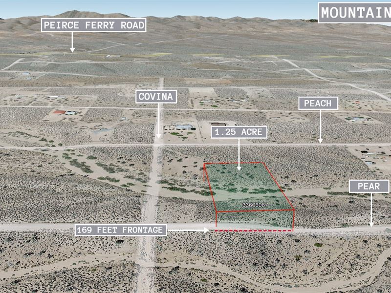 1.25 Acre Mountain Views, $150/Mo : Meadview : Mohave County : Arizona