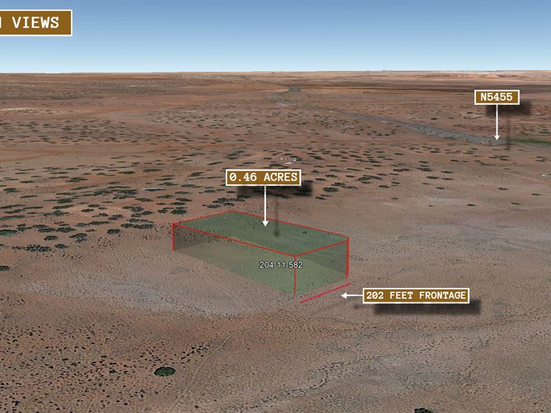 .46 Acre Near Hwy 180, $150/Mo : Concho : Apache County : Arizona