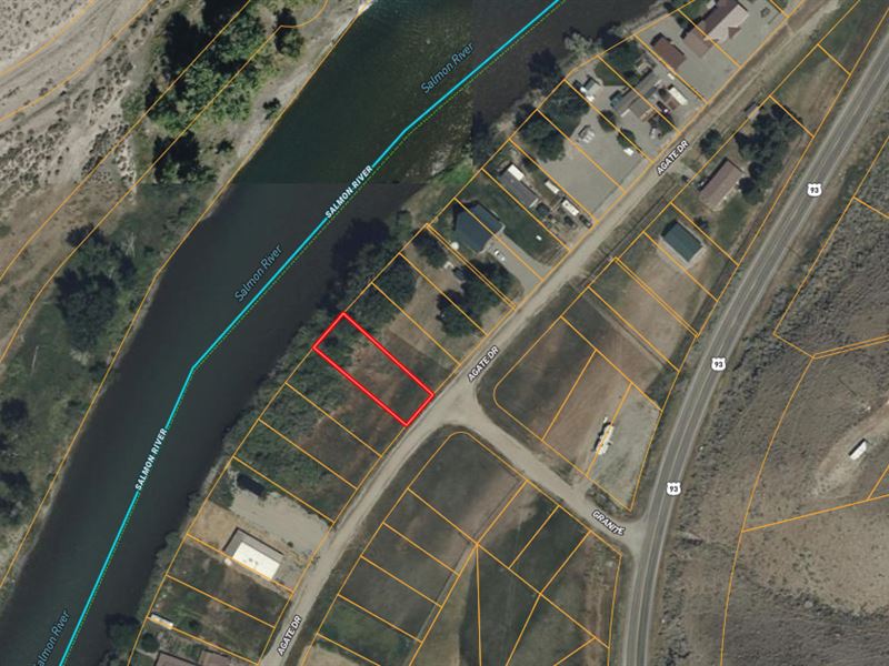 Salmon River Riverfront Lot : Salmon : Lemhi County : Idaho