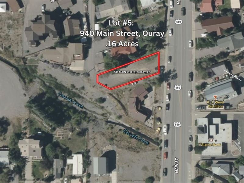 Ouray Main Street Building Lot, Au : Ouray : Ouray County : Colorado