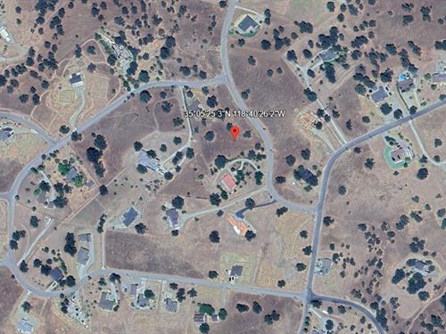 1.28 Ac. Buildable Lot in Kern Cnty : Tehachapi : Kern County : California