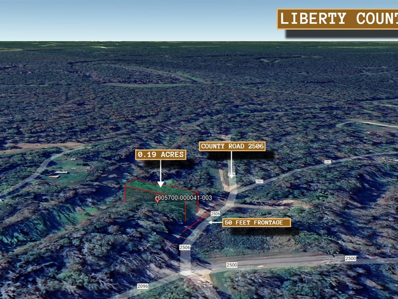 .19 Acre in Liberty, $150/Mo : Liberty : Liberty County : Texas