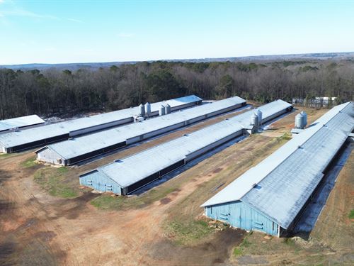 4 Houses Broiler Farm : Nicholson : Jackson County : Georgia