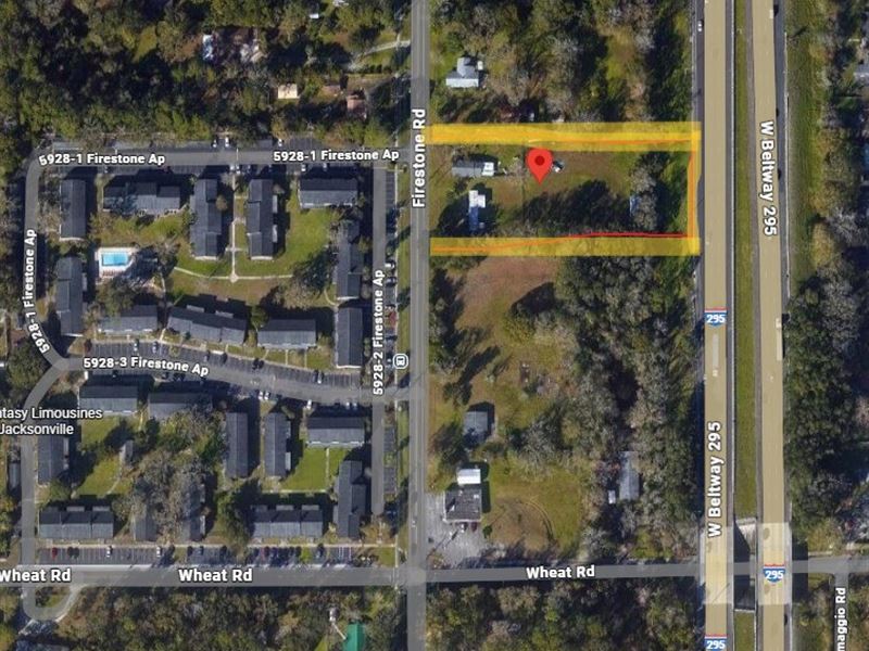 Prime 1.4 Acre Location A-747 : Jacksonville : Duval County : Florida