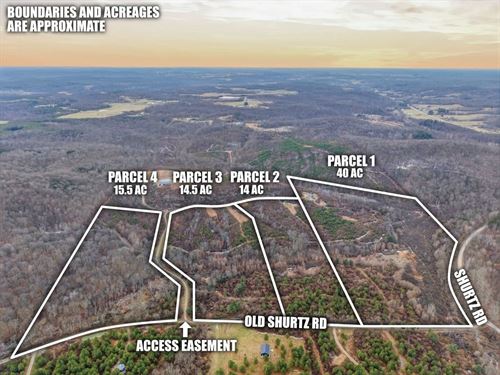 Old Shurtz Rd Parcel 3, 14 Acres : New Plymouth : Vinton County : Ohio