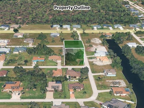 Secure 0.26 Acre Lot in Lee County : Cape Coral : Lee County : Florida