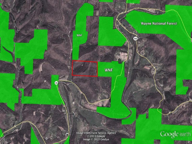 80 Acres On Wayne National Forest : New Matamoras : Washington County : Ohio
