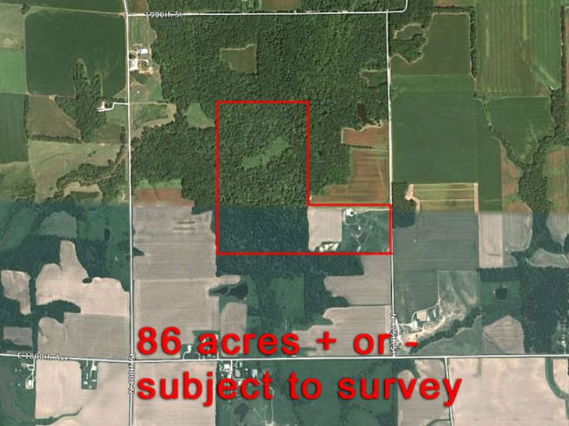 86 Acres with Home : Robinson : Crawford County : Illinois