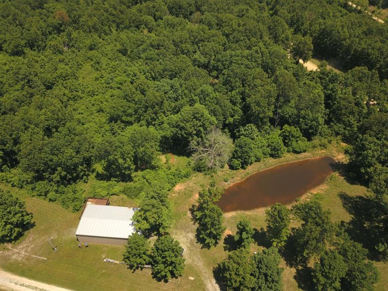 16 Acres with 30X50 Building : Tunas : Dallas County : Missouri