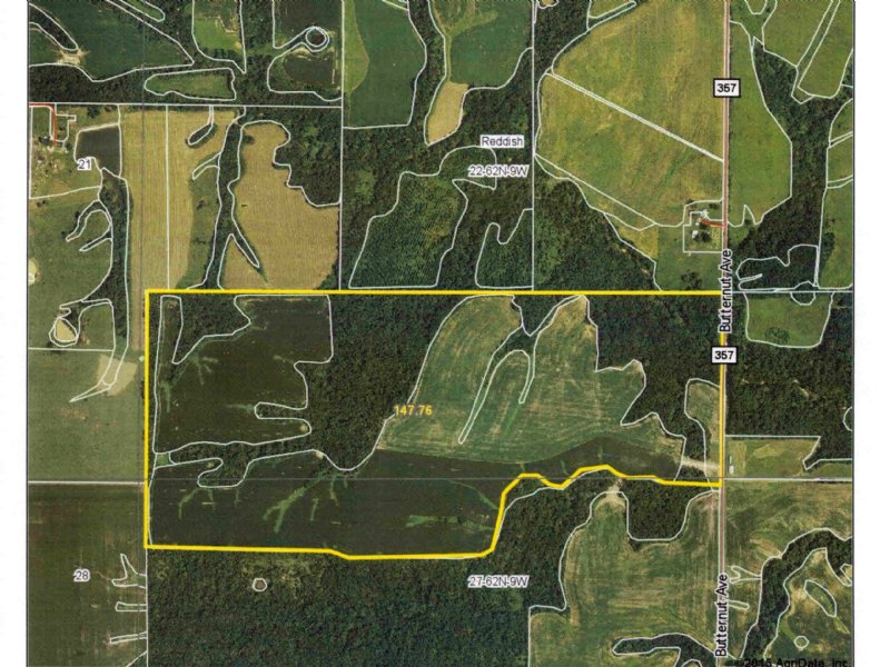 146 Acres M/l Timber & Tillable : La Belle : Lewis County : Missouri