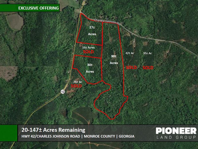 27 Acres, Hwy 42 : Culloden : Monroe County : Georgia